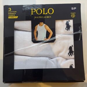 Ralph Lauren Black and Yellow Polo Tank Tops